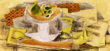 Fruit Bowl And Score Artwork by Georges Braque