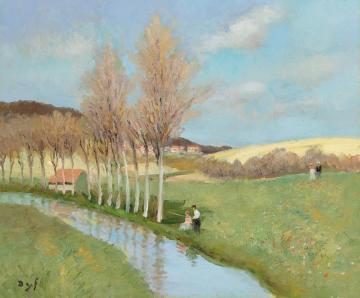 The River Of Beynes Artwork by Marcel Dyf
