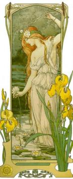 Fleurs Des Eaux Artwork by Elisabeth Sonrel