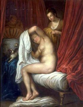 Le Lever (after Watteau) Artwork by French School