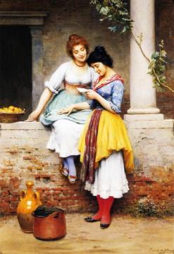 The Love Letter Artwork by Eugen Von Blaas