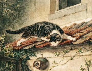 A Dangerous Game Artwork by Henriette Ronner-Knip