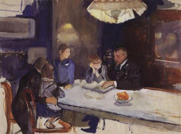 Family Portrait Artwork by Zinaida Serebriakova