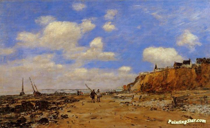 Shoreline with Rising Tide, October Artwork by Eugène-Louis Boudin