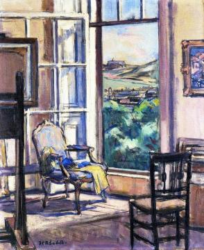 Interior, The Open Wiindow Artwork by Francis Campbell Boileau Cadell