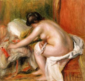 Seated Bather Artwork by Pierre Auguste Renoir