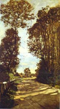 Road to the Saint-Simeon Farm Artwork by Claude Oscar Monet