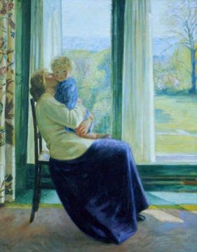 Spring, the Morning Room Artwork by William Rothenstein