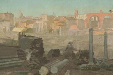 Vue Du Forum Artwork by Maurice Denis