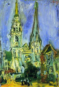 Chartres Cathedral Artwork by Chaim Soutine