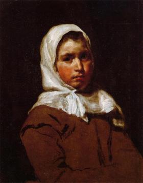 Young Peasant Girl Artwork by Diego Velazquez