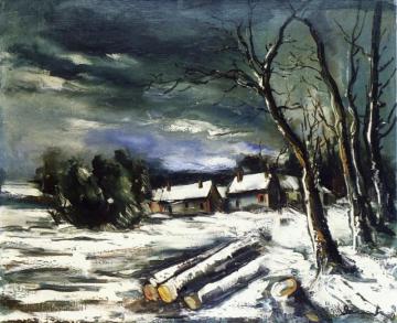 Hamlet In The Snow Artwork by Maurice De Vlaminck