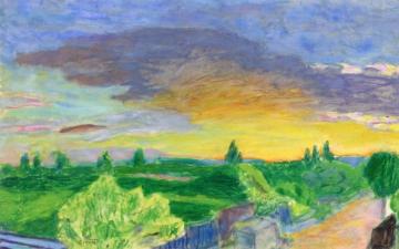 Landscape with Sunset Artwork by Pierre Bonnard