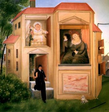 Man Going to Work Artwork by Fernando Botero