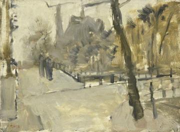 The Leidsegracht in Amsterdam Artwork by George Heidrik Breitner