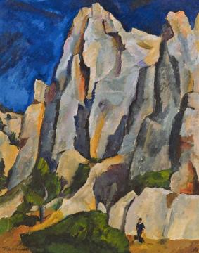 Cassis. Cliffs Artwork by Pyotr Konchalovsky