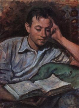 Alexander Serebriakov, Reading A Book Artwork by Zinaida Serebriakova
