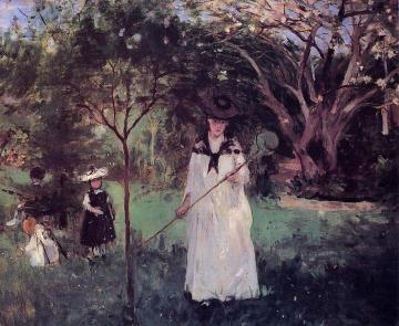 Chasing Butterflies Artwork by Berthe Morisot