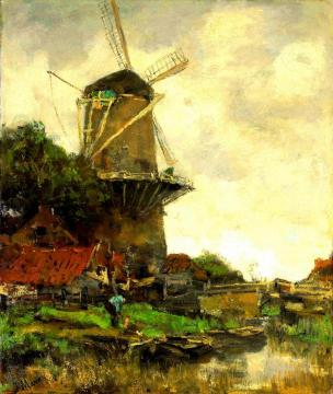 Windmill Artwork by Jacob Maris