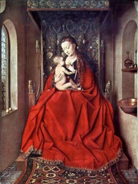 Lucca Madonna Artwork by Jan van Eyck