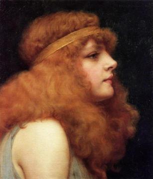 An Auburn Beauty Artwork by John William Godward
