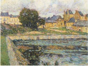 Village at Bellay Artwork by Henri Le Sidaner
