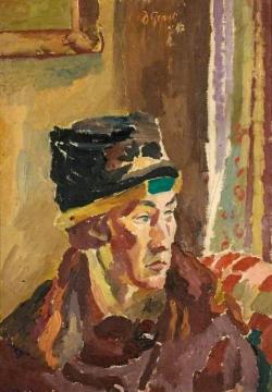 Seated Model Artwork by Duncan Grant