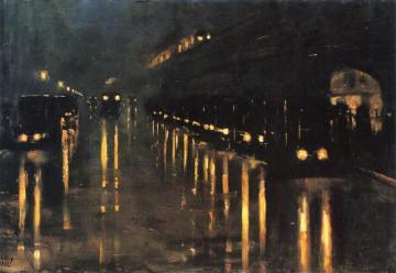 Nollendorf Platz, Berlin Artwork by Lesser Ury