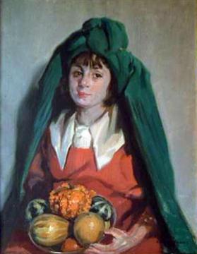 Chica Con Frutero Artwork by Julio Vila Prades