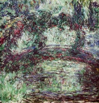 The Japanese Bridge Artwork by Claude Oscar Monet