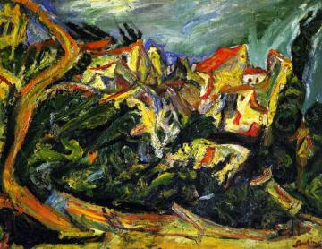 Landscape With Cypresses Artwork by Chaim Soutine