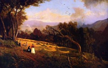 Pastoral Hillside Scene Artwork by William Keith