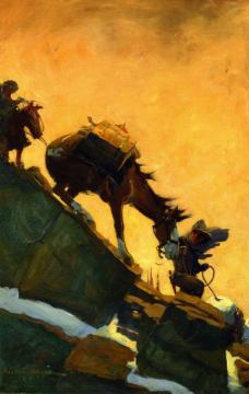 Mountain Pony Has The Climbing Ability Of The Goat Artwork by Allen Tupper True