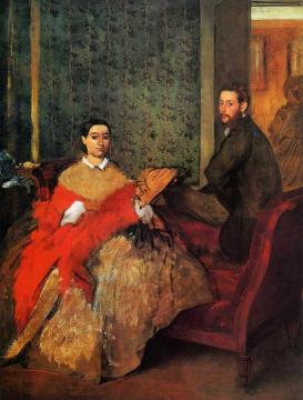 Edmondo and Therese Morbilli Artwork by Edgar Degas