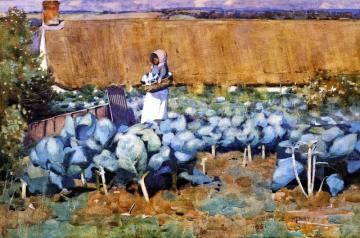 A Cottar's Garden Artwork by George Henry