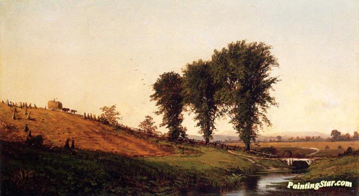 Haying Artwork by Alfred Thompson Bricher