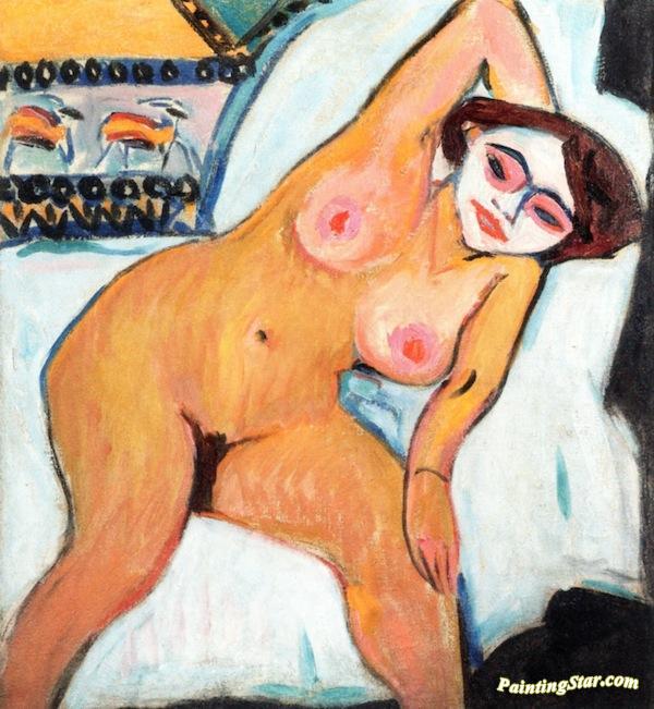 Nude - Dresden Artwork by Erich Heckel