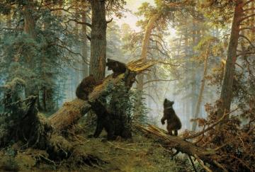 Morning In A Pine Forest Artwork by Ivan Ivanovich Shishkin