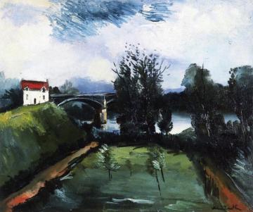 Garden Near A River Artwork by Maurice De Vlaminck