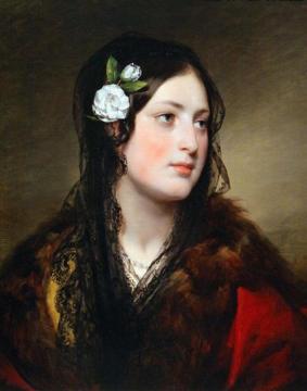 Portrait Of Elise Kreuzberger Artwork by Friedrich von Amerling