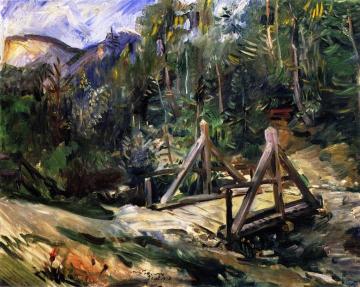 Tyrolean Landscape with Bridge Artwork by Lovis Corinth