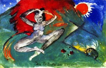 The Negress's Toilette Artwork by Franz Marc