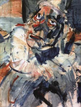 Bust of a Clown Artwork by Georges Rouault