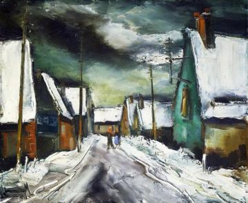 Village Street Artwork by Maurice De Vlaminck