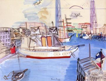 The Old Port In Marseille Artwork by Raoul Dufy