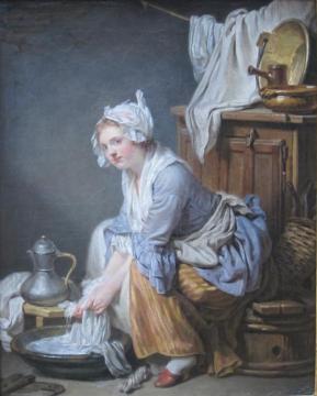 The Laundress Artwork by Jean-Baptiste Greuze