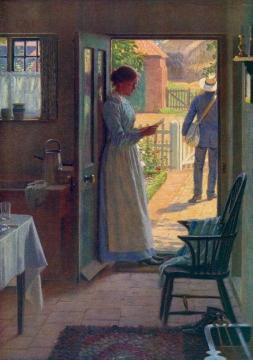The Post Artwork by Edmund Blair Leighton