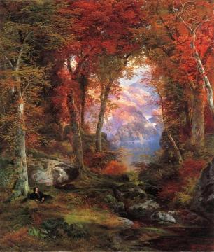 The Autumnal Woods Artwork by Thomas Moran