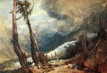 Glacier and Source of the Arveron, Going Up to the Mer de Glace Artwork by Joseph Mallord William Turner