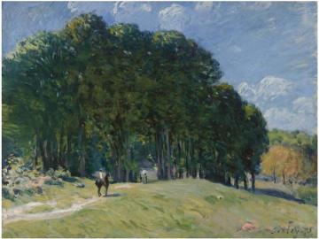 Rider at the Edge of the Forest Artwork by Alfred Sisley